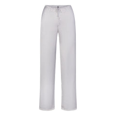 WOVEN SHINE LACE PANT | SILVER TRIPLE PINSTRIPE