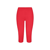 SMOOTH LAYERS HIGH-WAISTED CAPRI | CARMINE