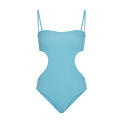 COTTON RIB CUT OUT BODYSUIT | WATER