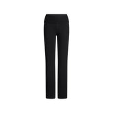 WOOL CASHMERE FOLDOVER PANT | ONYX