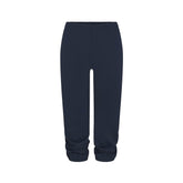 HEAVYWEIGHT CREPE CROPPED JOGGER | NAVY
