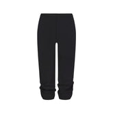 HEAVYWEIGHT CREPE CROPPED JOGGER | OBSIDIAN