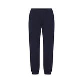 DRAPEY FRENCH TERRY CROPPED JOGGER | NAVY