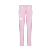 WORN IN JERSEY HEART STRAIGHT LEG PANT | BABY PINK