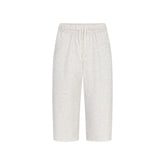 FLEECE LOUNGE MENS RELAXED LONG SHORT | LIGHT HEATHER GREY