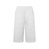 COTTON FLEECE LONG SHORT | LIGHT HEATHER GREY