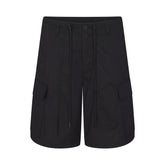 WOVEN COTTON OVERSIZED CARGO SHORT | ONYX