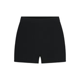 REFINED KNIT HIGH-WAISTED SHORT | OBSIDIAN