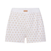 COTTON RIB LOOSE BOXER | OCHRE HORSESHOE PRINT
