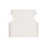 COTTON JERSEY CUT OUT MINI SKIRT | MARBLE