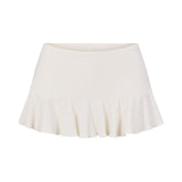 HEAVY POINTELLE MINI SKORT | MARBLE