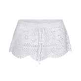 SWIM COVER-UPS CROCHET MINI SKIRT | SNOW
