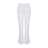 SWIM COVER-UPS CROCHET FLARE PANT | SNOW