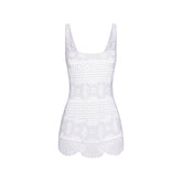 SWIM COVER-UPS CROCHET MINI TANK DRESS | SNOW