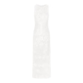 LACE COVER-UPS LONG DRESS | SNOW