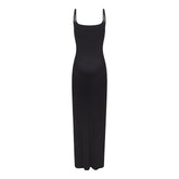 FITS EVERYBODY MATERNITY LONG SLIP DRESS | ONYX