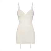 LACE SHAPEWEAR MINI SLIP DRESS | IVORY