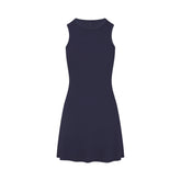 COTTON RIB TANK DRESS | NAVY