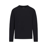 HEAVYWEIGHT COTTON MENS RELAXED LONG SLEEVE T-SHIRT | OBSIDIAN