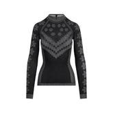 SKIMS FIRST LAYERS HALF ZIP LONG SLEEVE | OBSIDIAN WINTER FAIR ISLE