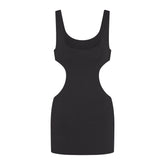 COTTON JERSEY CUT OUT MINI DRESS | SOOT
