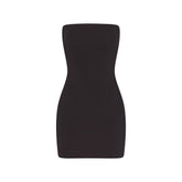 COTTON JERSEY MINI TUBE DRESS | SOOT