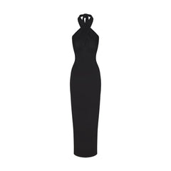 SMOOTH LAYERS CONVERTIBLE LONG DRESS | OBSIDIAN