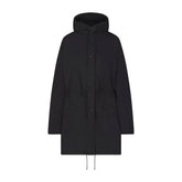 WOVEN COTTON OVERSIZED ANORAK | ONYX
