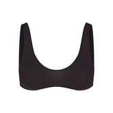 WOOL RIB BRALETTE | OBSIDIAN