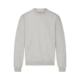 FLEECE LOUNGE MENS RELAXED HIGH CREWNECK | LIGHT HEATHER GREY