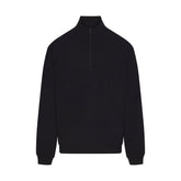 JERSEY LOUNGE MENS RELAXED QUARTER ZIP PULLOVER | OBSIDIAN