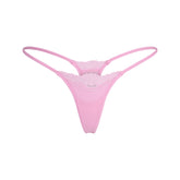 FITS EVERYBODY LACE STRING THONG | BUBBLE GUM TONAL