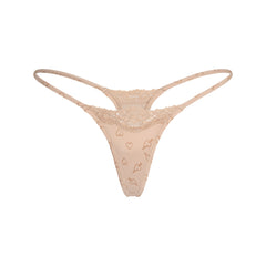 FITS EVERYBODY LACE STRING THONG | MICA SKETCHED HEARTS