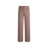 CASHMERE WIDE LEG PANT | UMBER