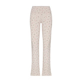 COTTON JERSEY FOLDOVER PANT | OATMEAL HEATHER HOLLY PRINT