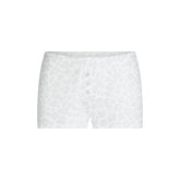 HEAVY POINTELLE SHORT | PACIFIC LEOPARD PRINT