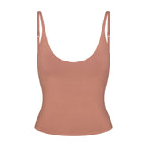 SMOOTH LAYERS SCOOP NECK CAMI | NUTMEG