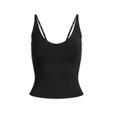 SMOOTH LAYERS SCOOP NECK CAMI | OBSIDIAN