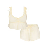 SKIMS ROMANCE BABYDOLL AND SHORT SET | BUTTER