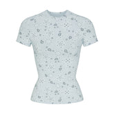 COTTON JERSEY T-SHIRT | POWDER BLUE BANDANA