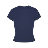 FEATHERWEIGHT CASHMERE TEE | INDIGO
