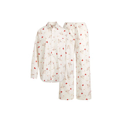 COTTON POPLIN OVERSIZED SLEEP SET | MARBLE CHERUB PRINT