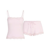 SKIMS SLEEP LACE CAMI AND SHORT SET | BLOOM