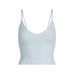 SWEATER KNITS CABLE KNIT CAMI | ZEN BLUE