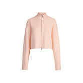 SWEATER KNITS RIBBED MOCK NECK ZIP UP | PRIMROSE