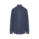 WASHED FLANNEL OVERSIZED SHIRT | GRAPHITE PLAID