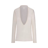 SLINKY KNIT DEEP PLUNGE TOP | BUFF