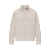 WOVEN MENS RELAXED SHIRT | STONE