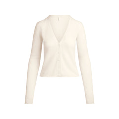 FEATHERWEIGHT CASHMERE CARDIGAN | EGRET