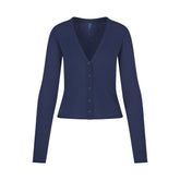 FEATHERWEIGHT CASHMERE CARDIGAN | INDIGO